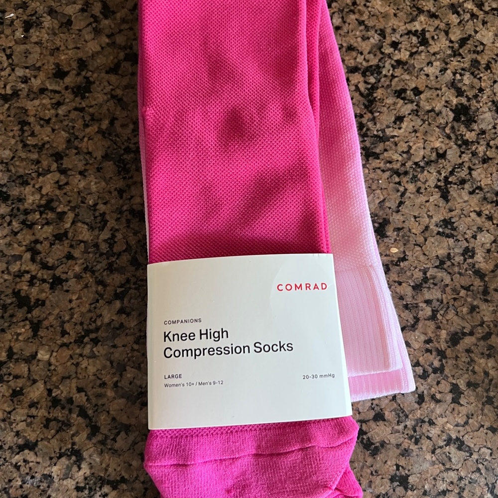 Vibrant Pink Silky Hosiery Socks